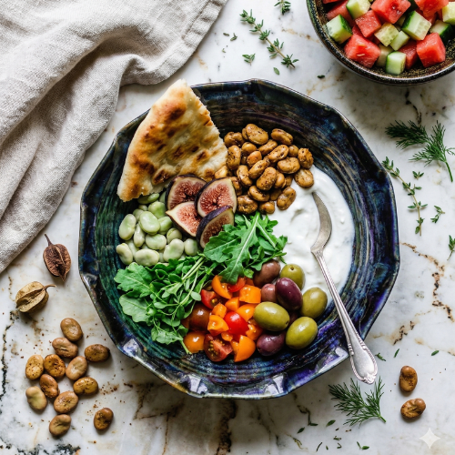 Mediterranean salad at SoBha restaurant N6